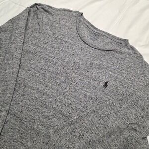 Polo Ralph Lauren Mens XL Grey Heather Long Sleeve Cotton Crewneck T-Shirt Logo